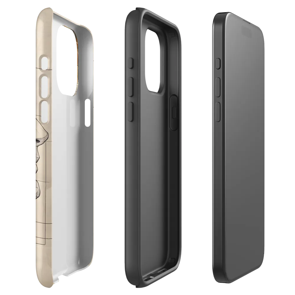 Geometric Reverie | Phone Case |  15 Pro Max | Tough Case | Matte