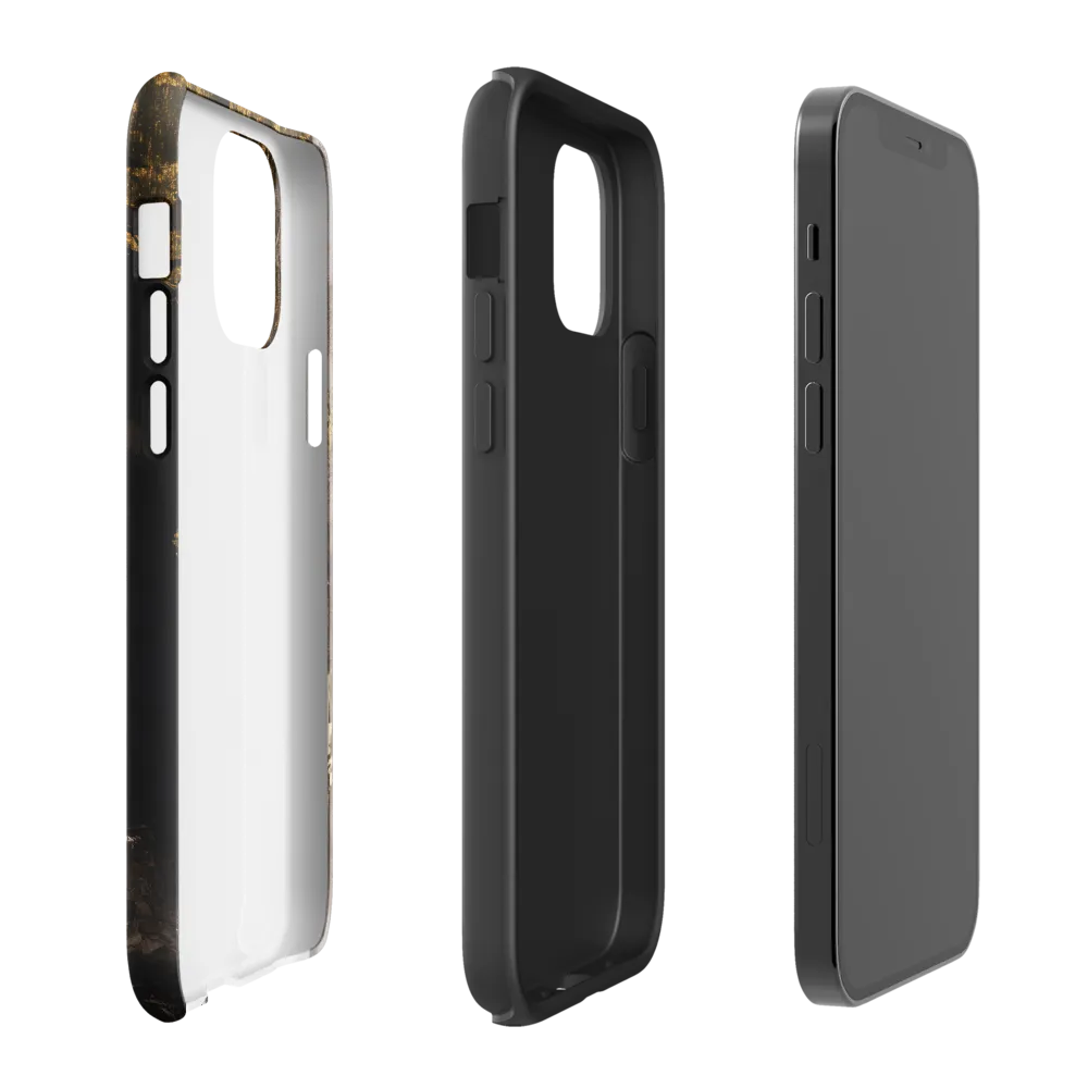 Golden Elegance: A Modern Profile Portrait