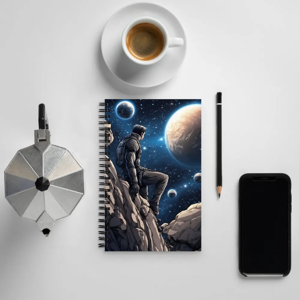 Gazing Into the Cosmos | Spiral Notebook