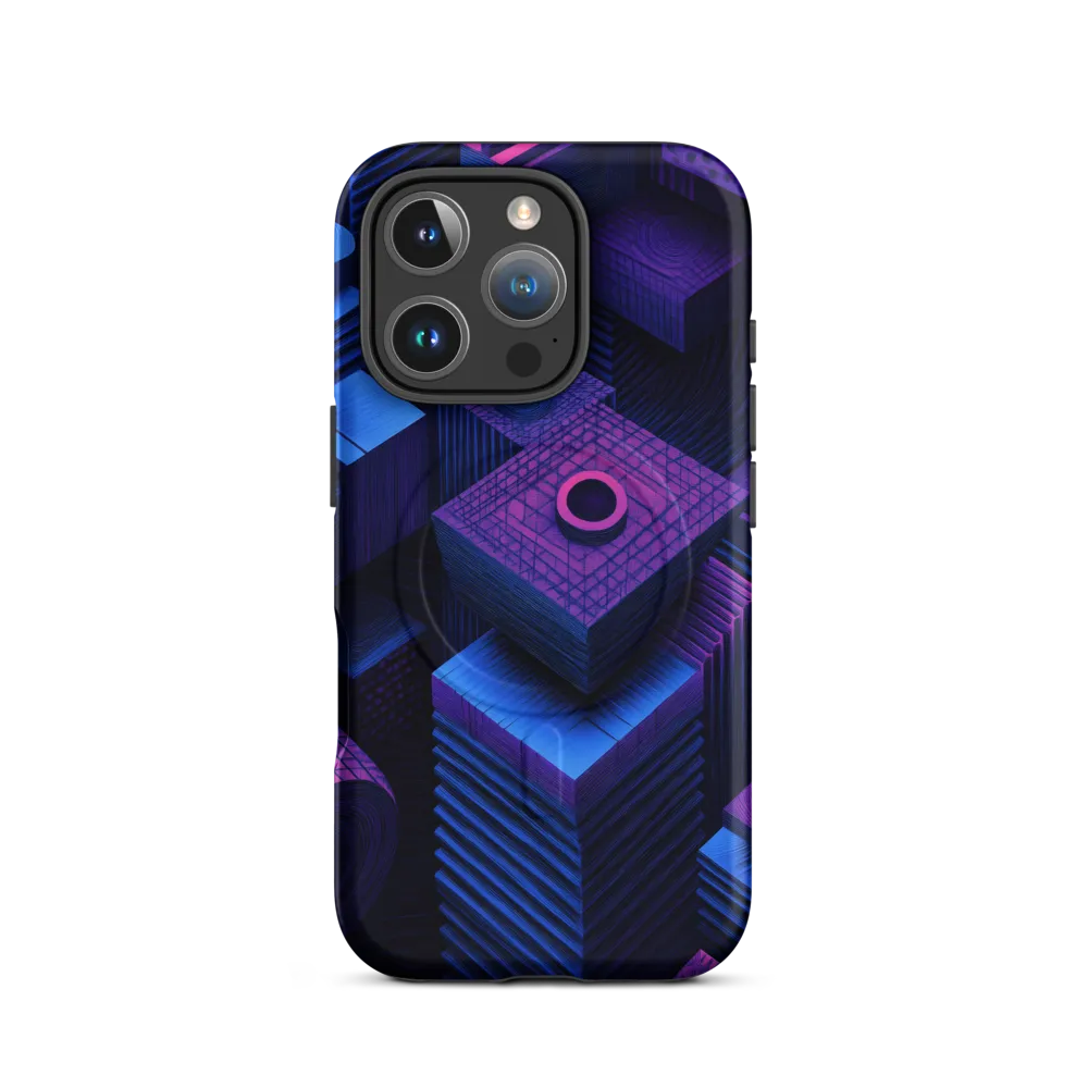 Geometric Dreams in Blue and Purple