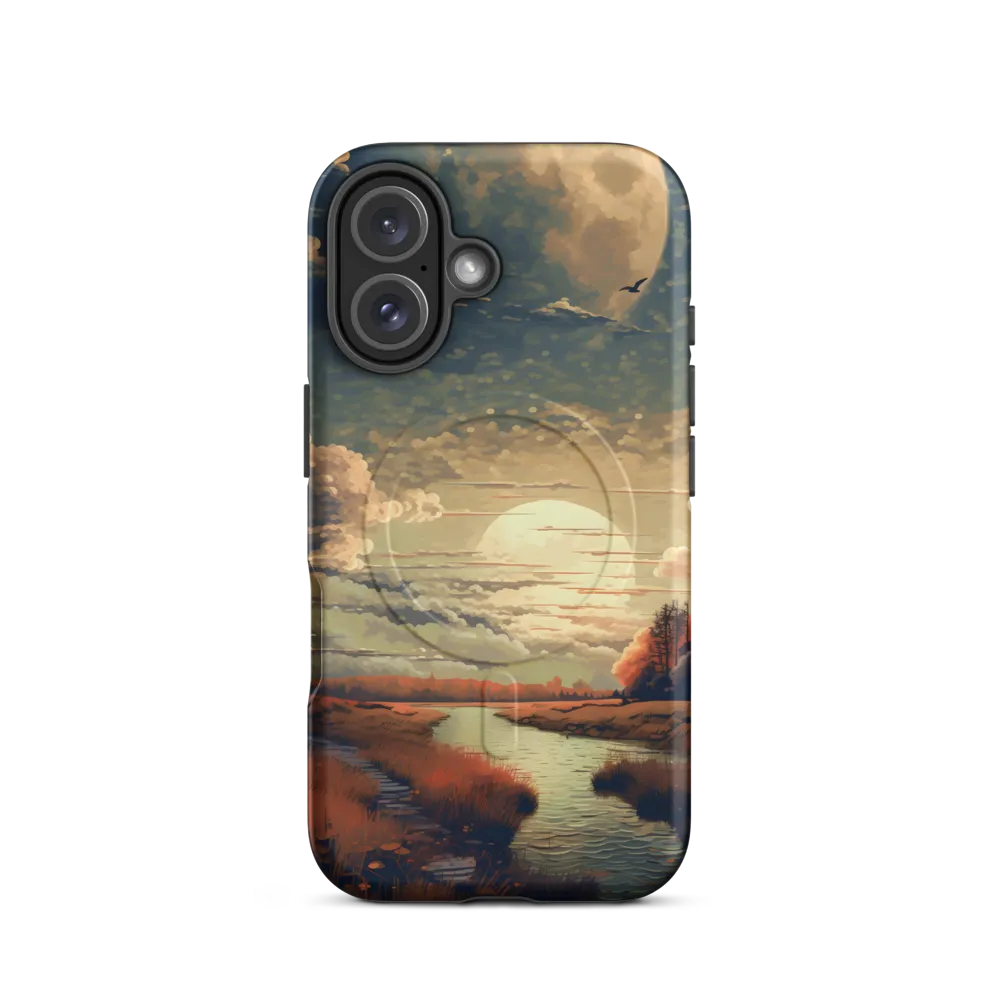 Whispers of Dusk: A Tranquil River Landscape