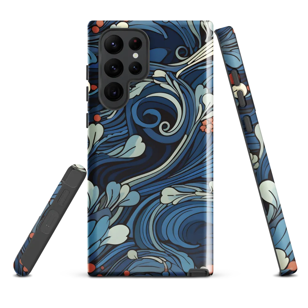 Nature's Elegance: An Oceanic Tapestry | Phone Case |  S22 Ultra | Tough Case | Glossy
