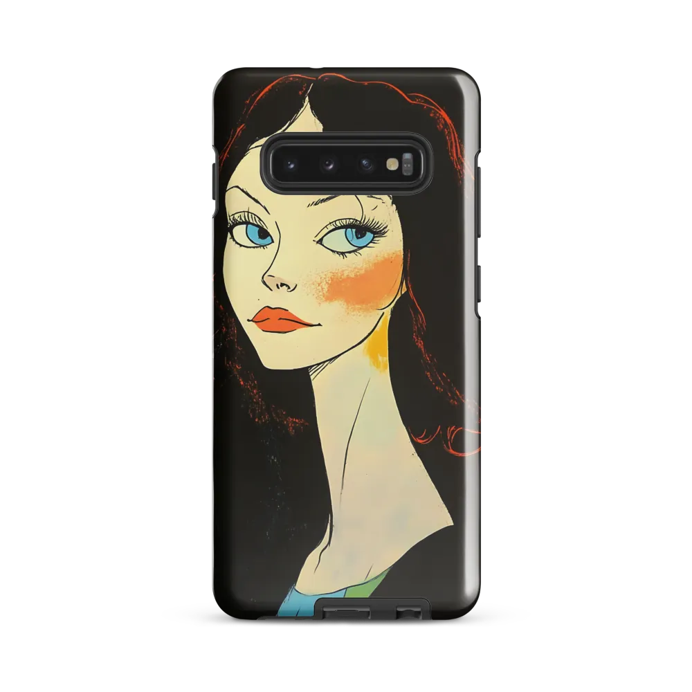 Elegance in Blue | Phone Case |  S10 Plus | Tough Case | Glossy