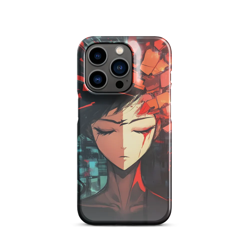 Fragmented Mind: The Silent Struggle | Phone Case |  14 Pro | Snap Case | Glossy