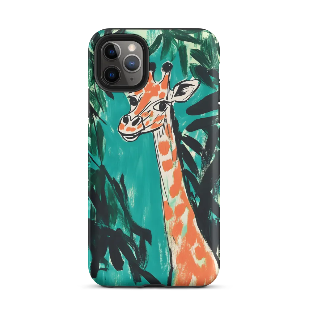 Curious Giraffe in Lush Greenery | Phone Case |  11 Pro Max | Tough Case | Matte