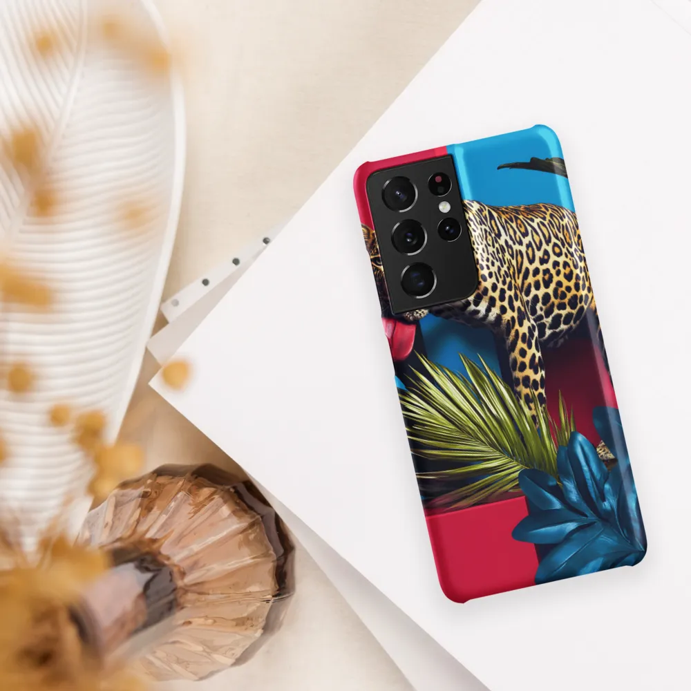Playful Leopard in Vibrant Paradise
