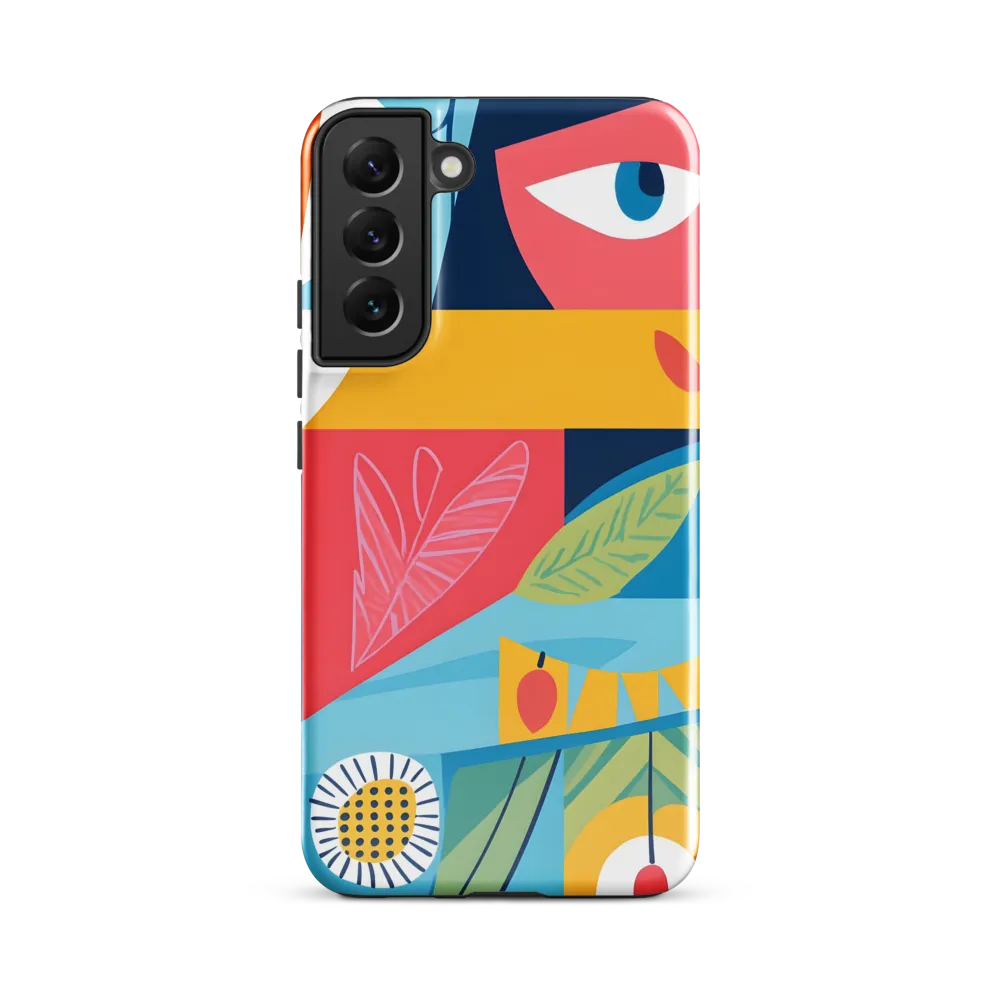 Vibrant Geometric Visage