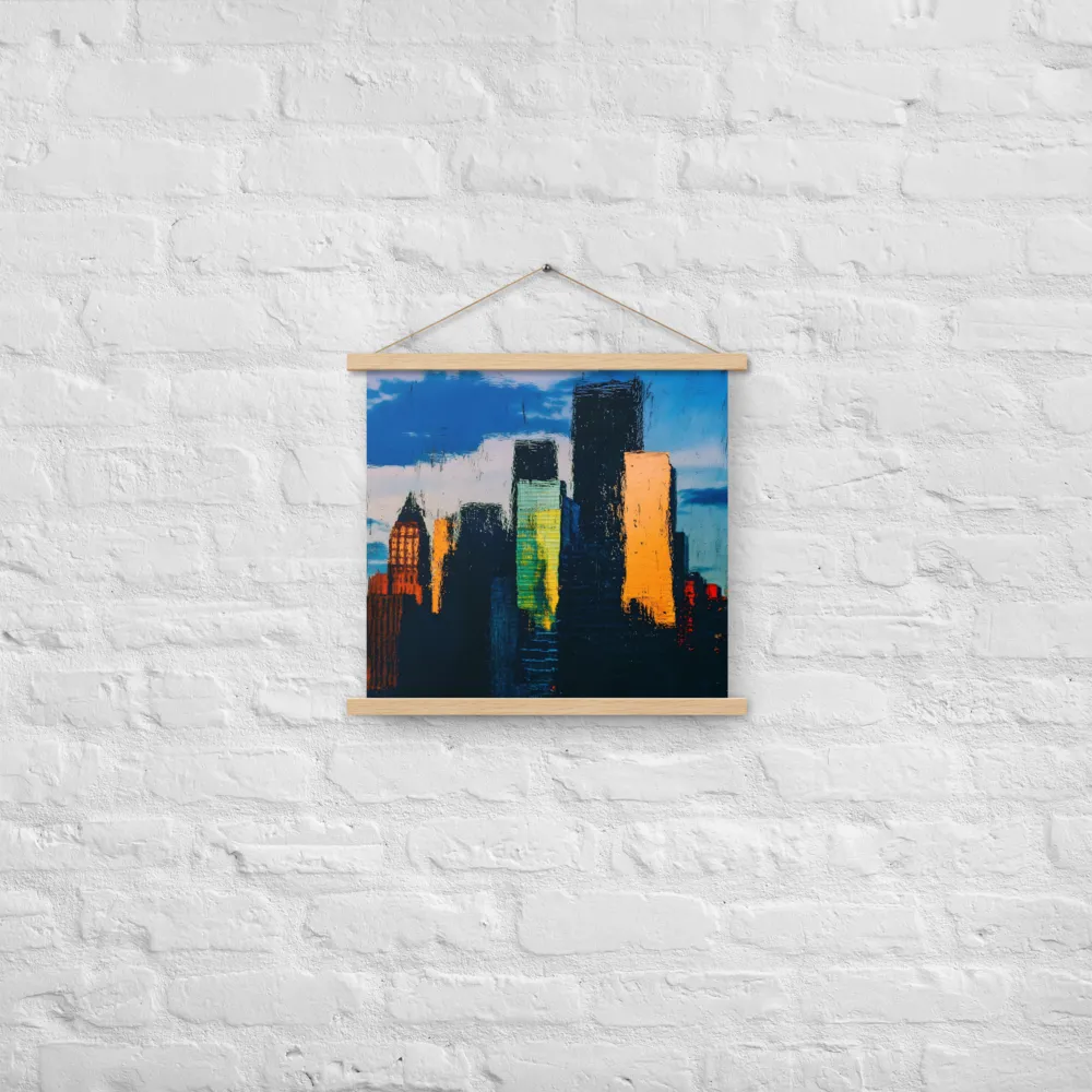 Reflections of Tranquility | Poster With Oak Wood Hanger | 18″×18″