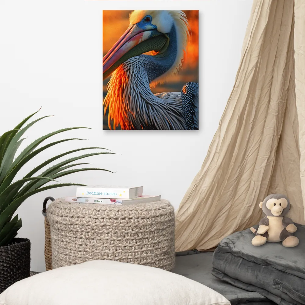 Elegance of the Pelican at Sunset