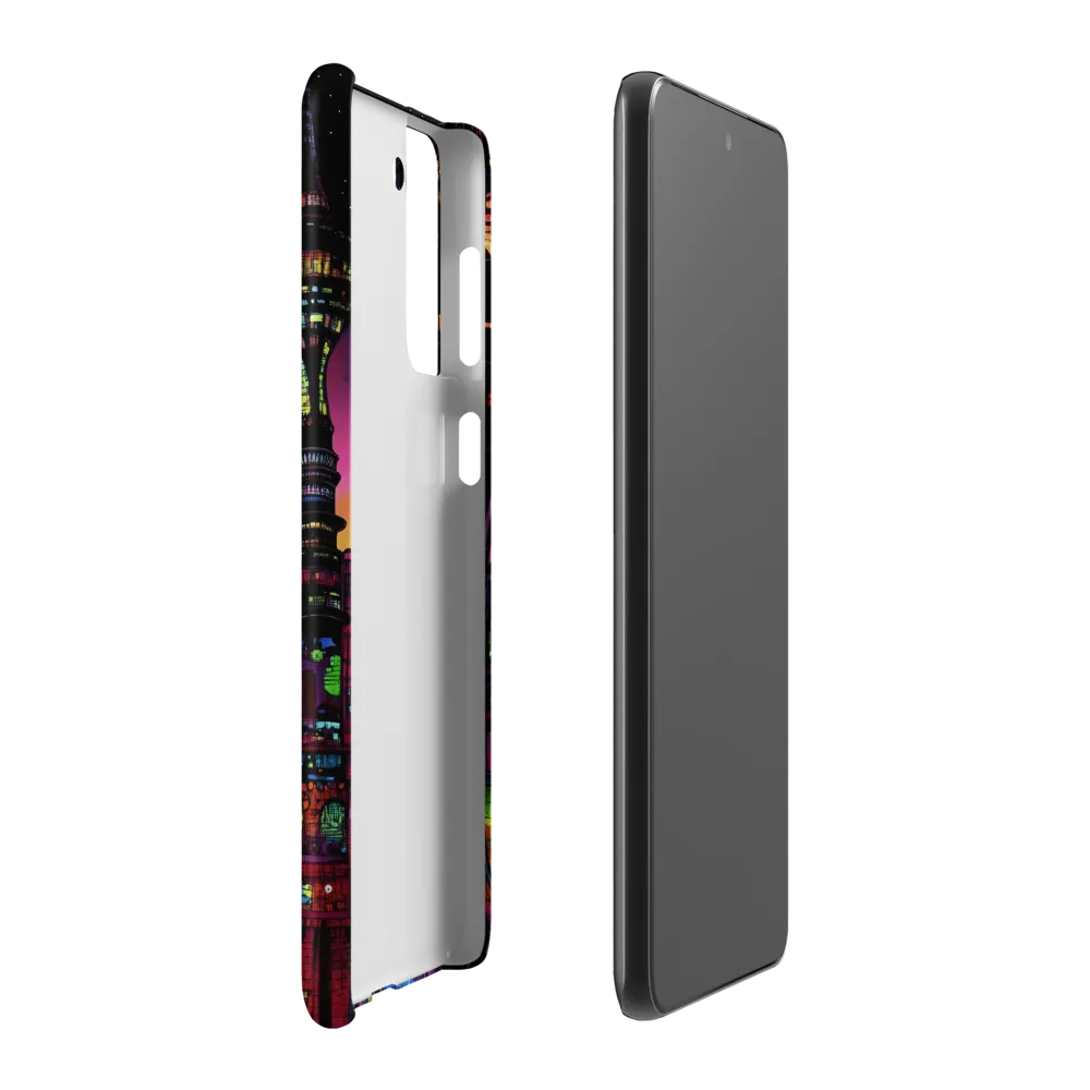 Futuristic Cityscape at Dusk | Phone Case |  S21 Plus | Snap Case | Matte