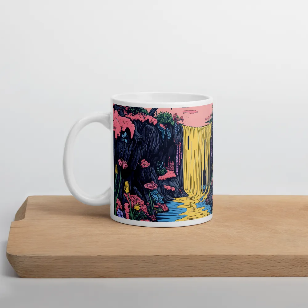 Ethereal Cascade of Blossoms | Mug with White inside | 11 oz