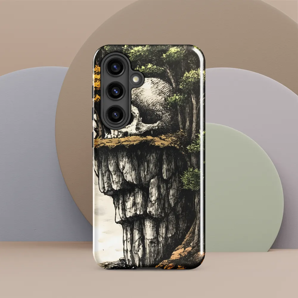 The Whispering Skull: A Surreal Encounter with Nature | Phone Case |  S24 | Tough Case | Glossy
