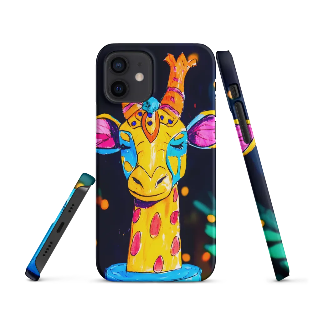 Whimsical Giraffe in Vibrant Colors | Phone Case |  12 | Snap Case | Matte