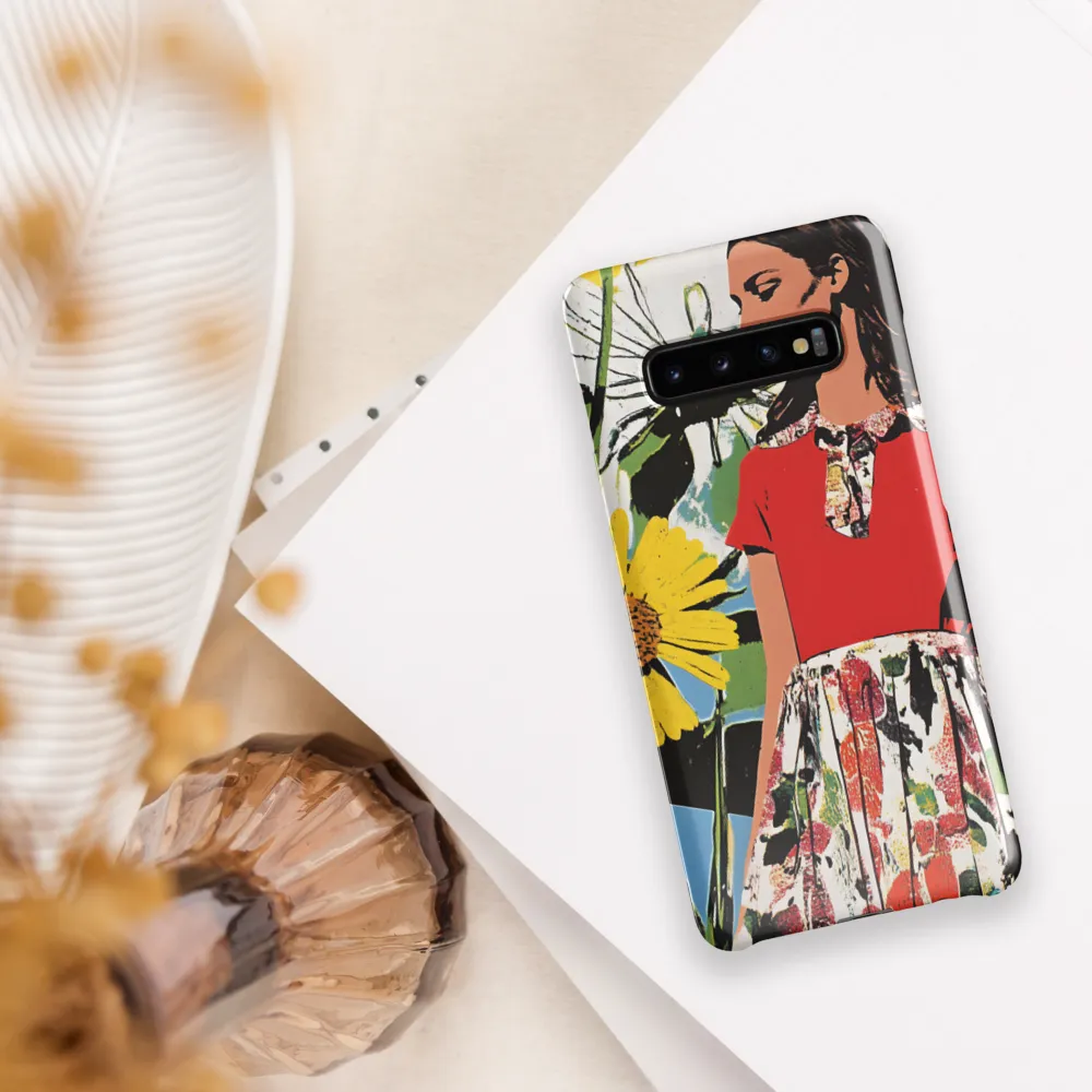 Floral Symphony in Red | Phone Case |  S10 Plus | Snap Case | Glossy