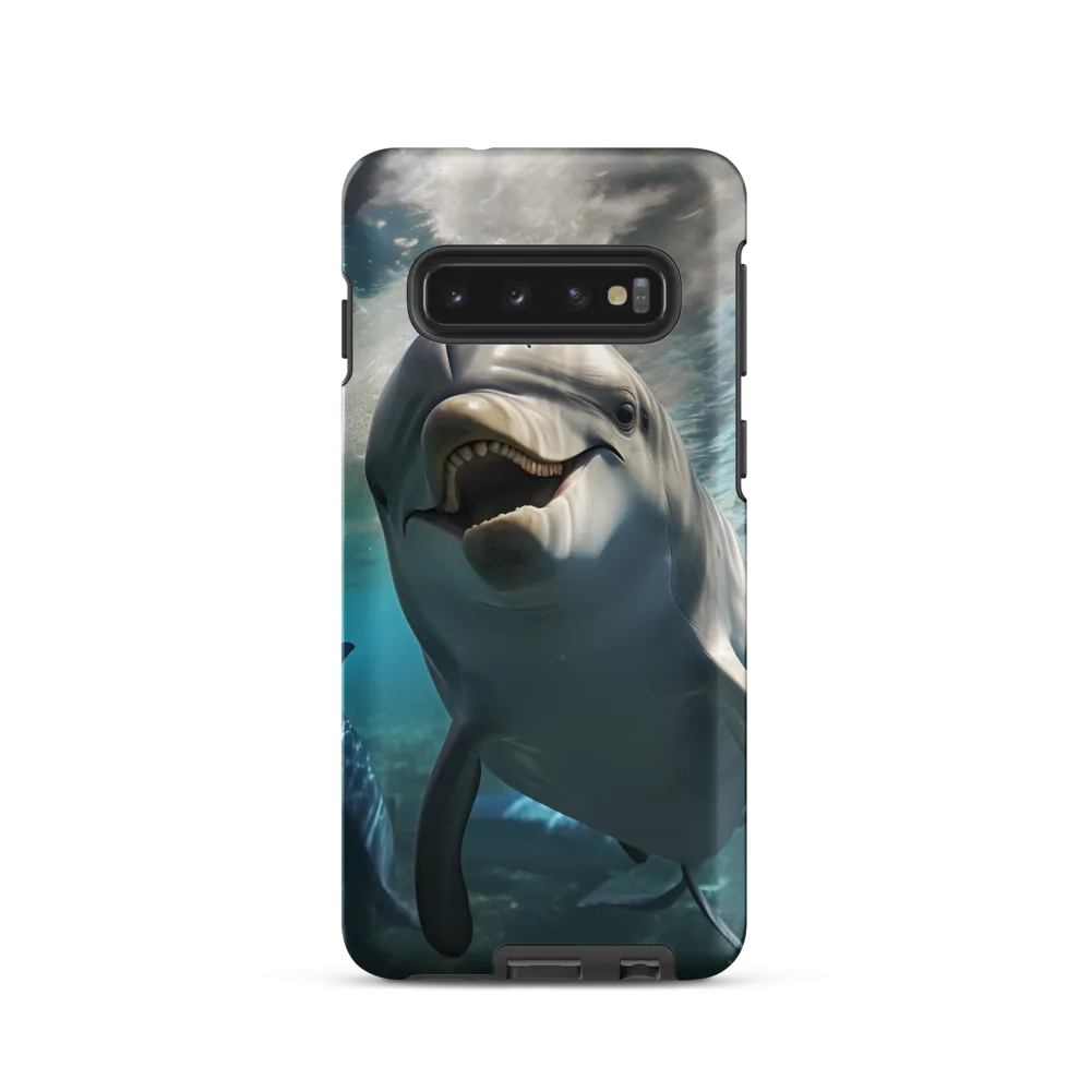 Beneath the Waves: A Dolphin's Dance