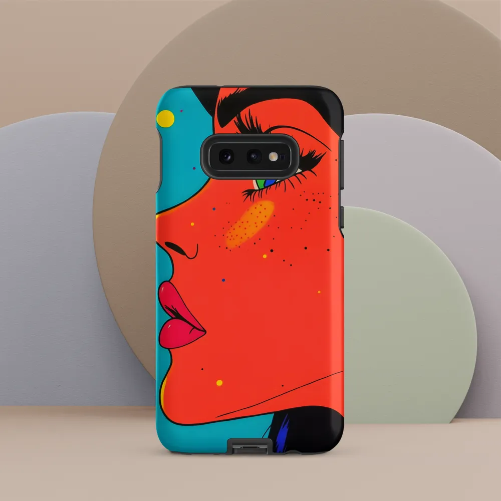 Vibrant Feminine Profile in Pop Art