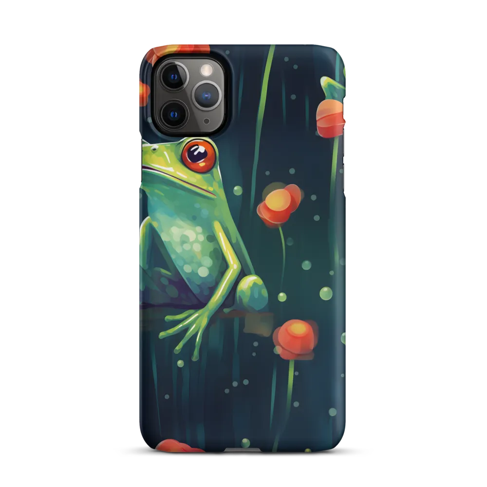 Playful Frogs in a Lush Pond
