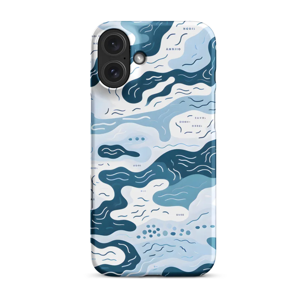 Flowing Waters: An Abstract Journey | Phone Case |  16 Plus | Snap Case | Matte