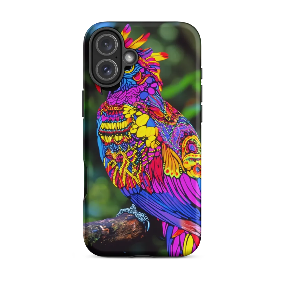 Vibrant Psychedelic Parrot