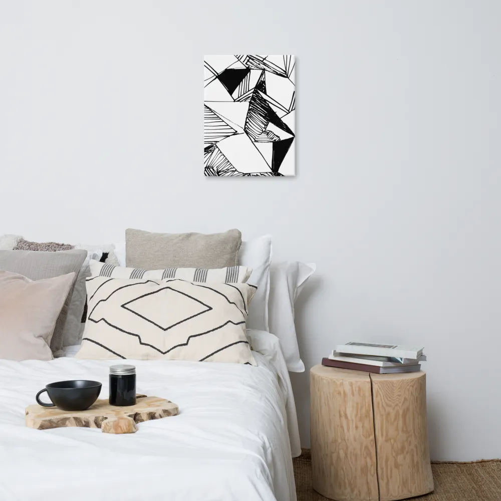Dynamic Geometry in Ink | Canvas | 18″×24″
