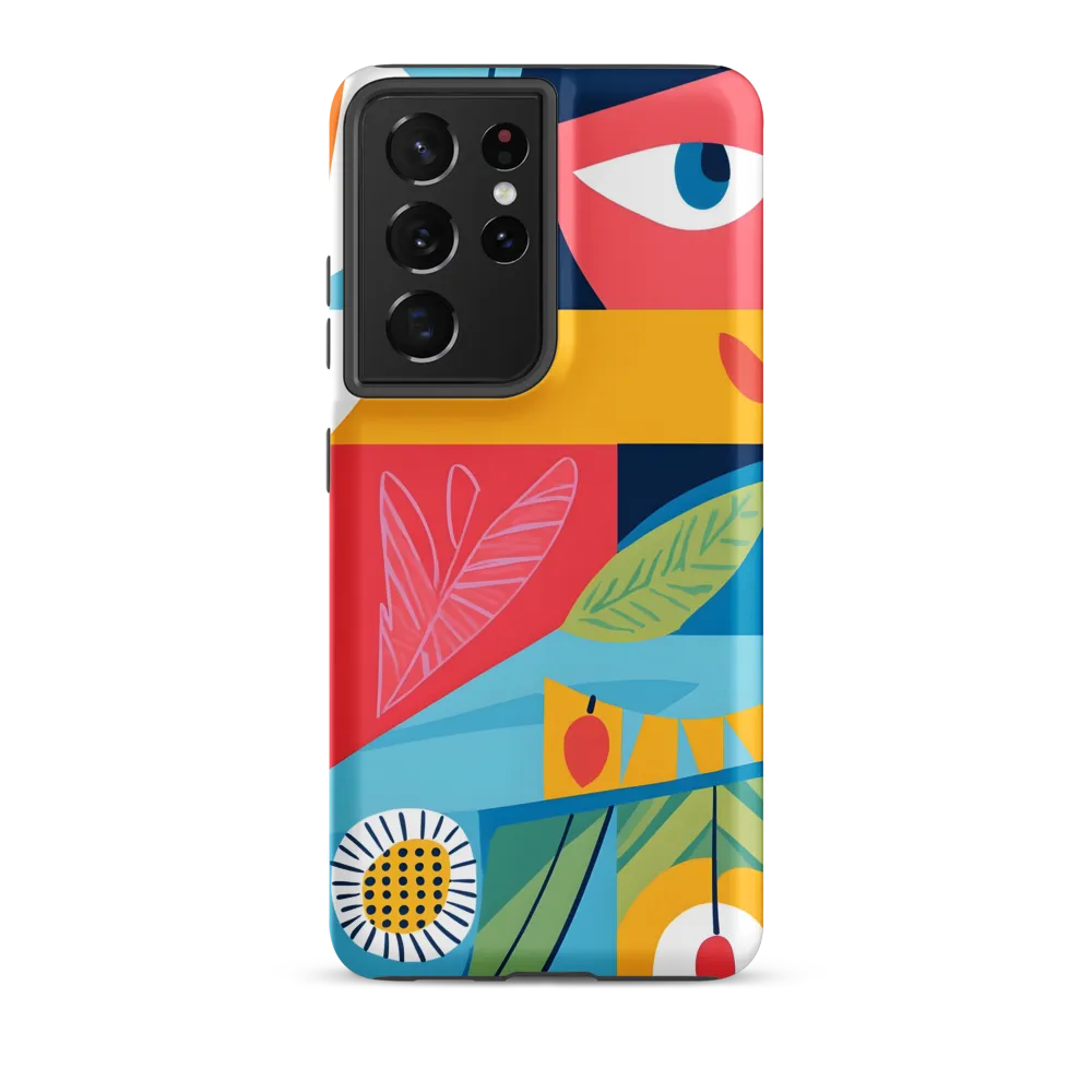 Vibrant Geometric Visage