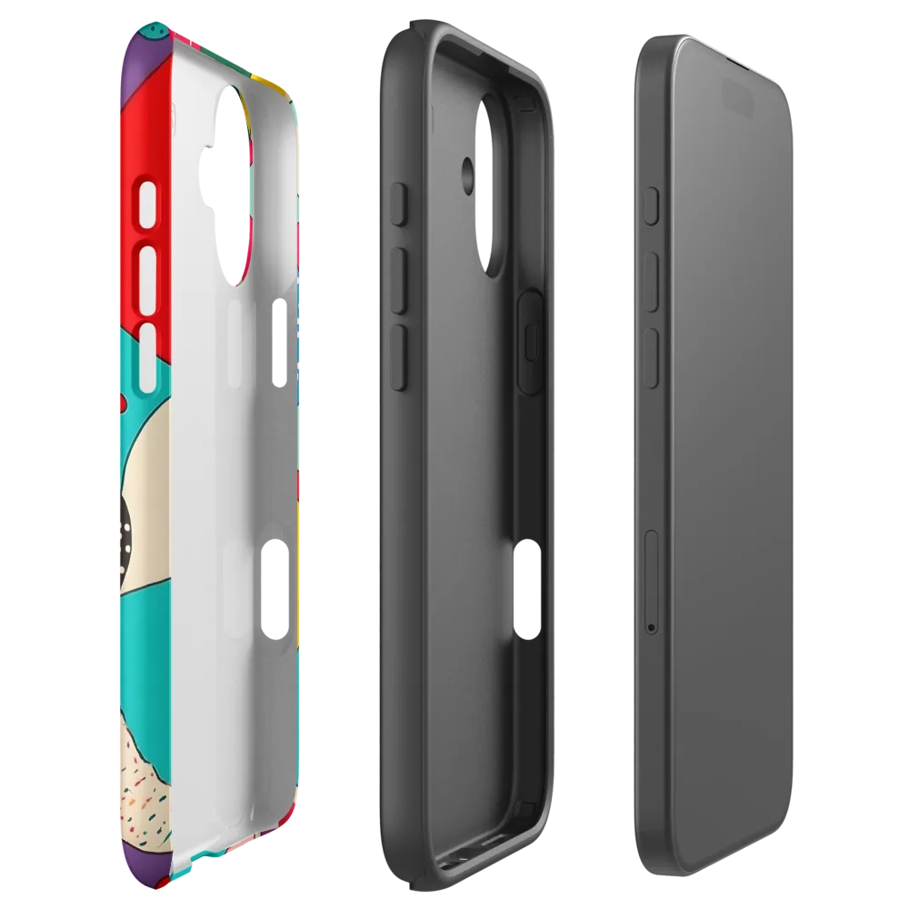 Playful Geometry in Color | Phone Case |  16 Plus | Tough Case | Matte