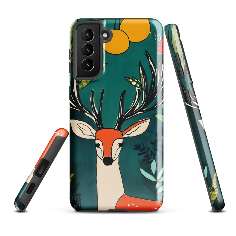 Nature's Embrace: The Majestic Deer | Phone Case |  S21 Plus | Tough Case | Glossy