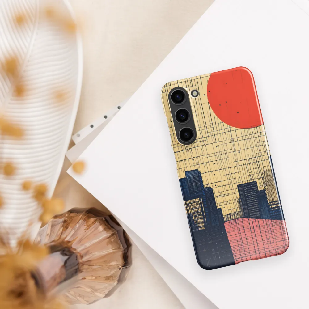 Urban Echoes: A Minimalist Cityscape