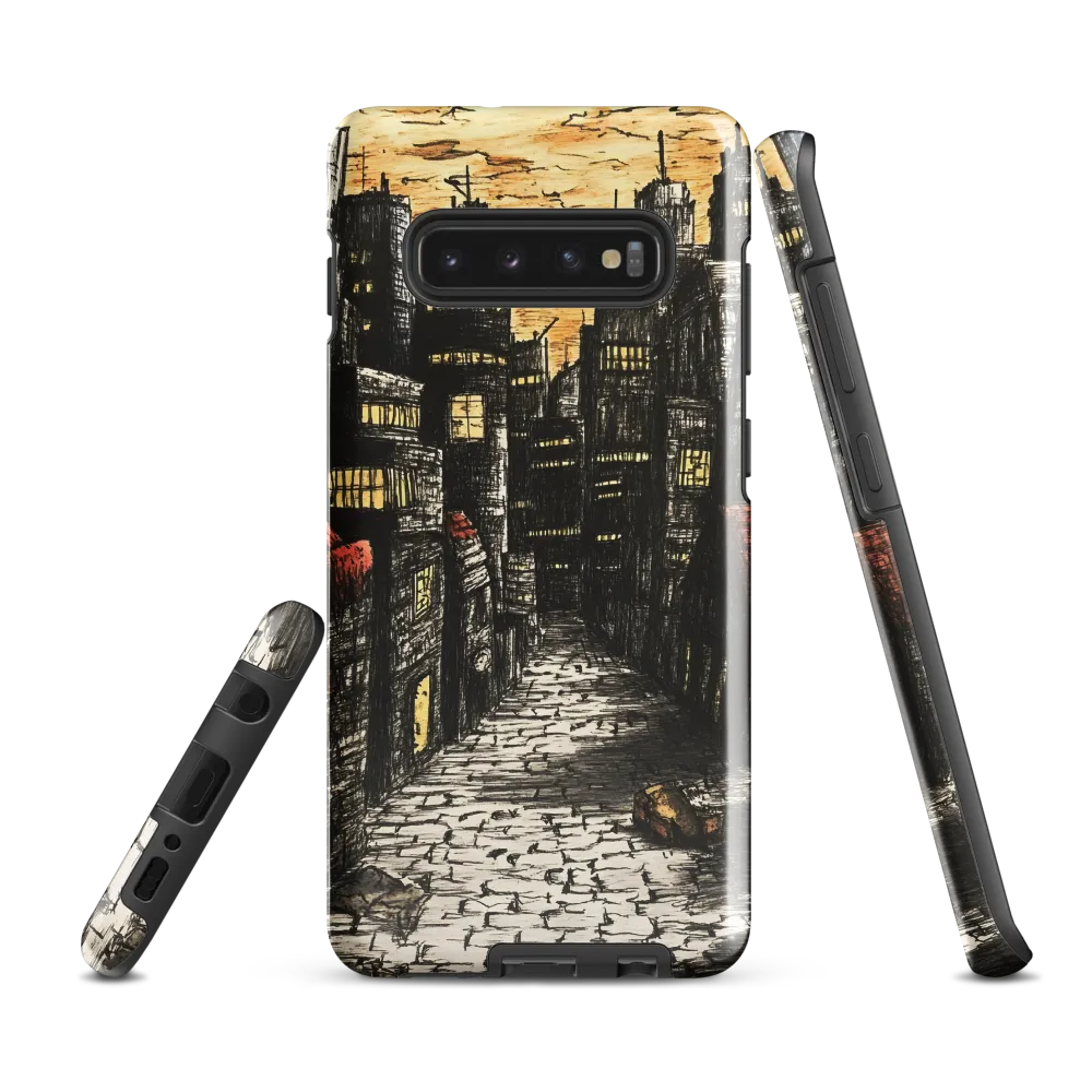 Urban Twilight: A Desolate Cityscape | Phone Case |  S10 Plus | Tough Case | Glossy