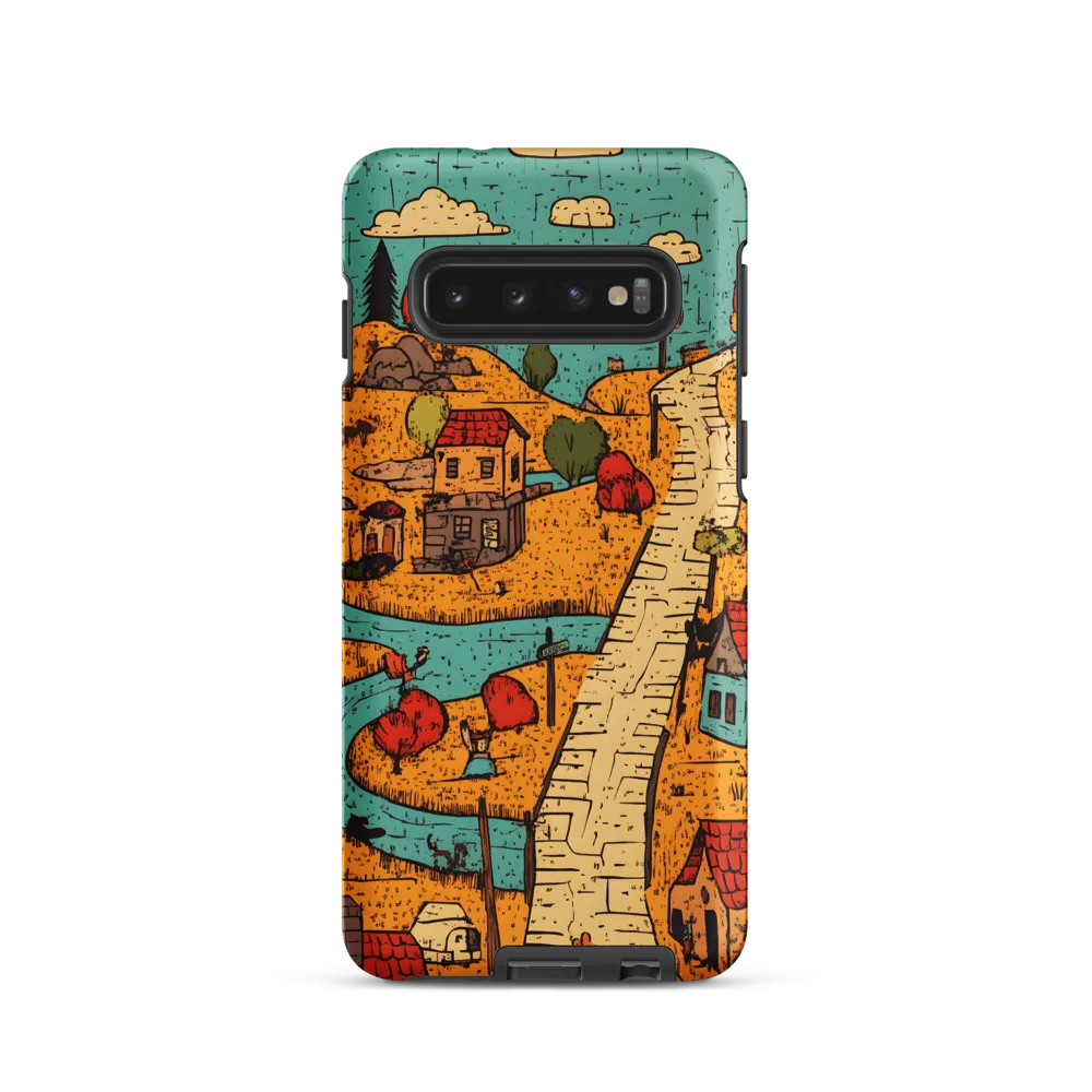 Whimsical Village Landscape