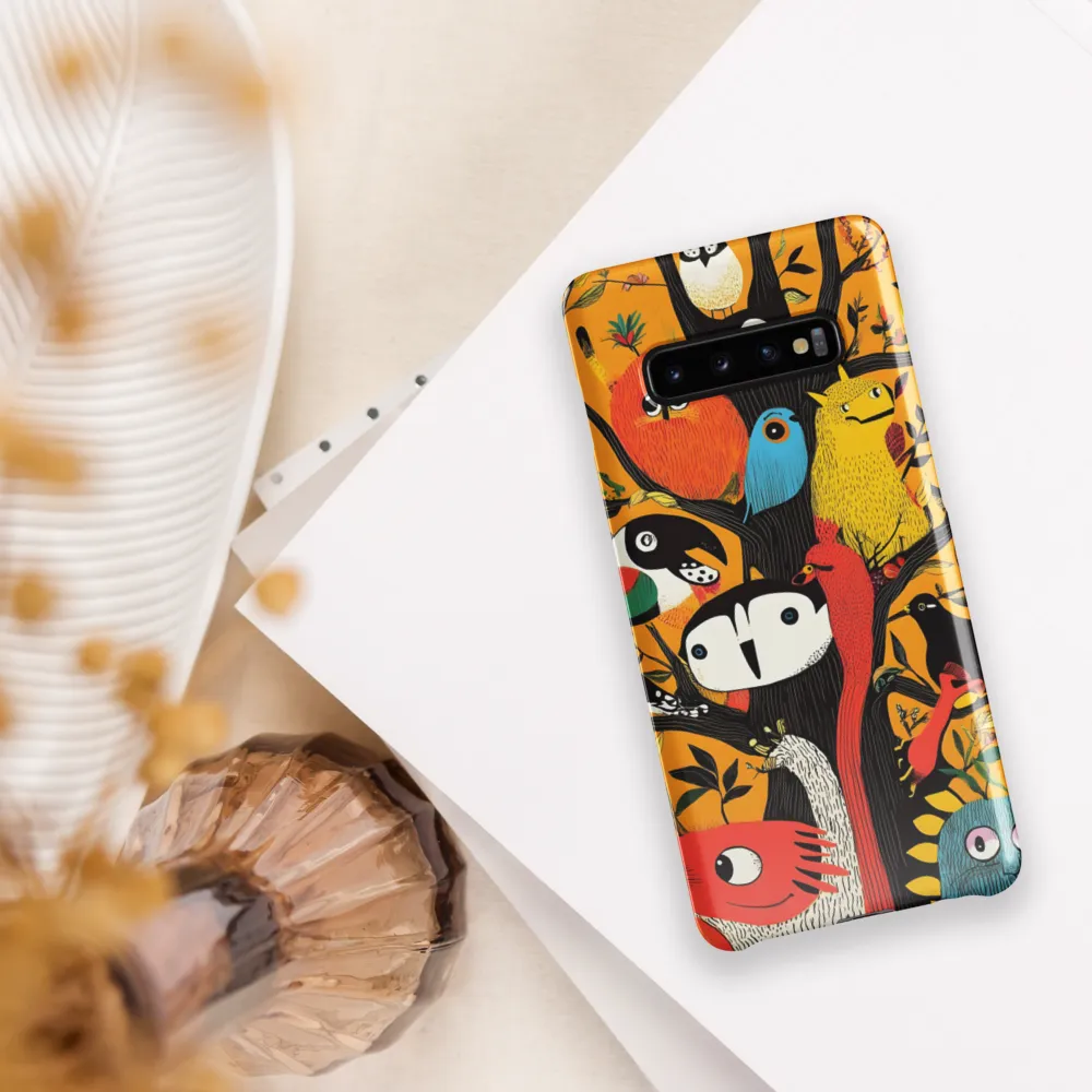 Whimsical Woodland Creatures | Phone Case |  S10 Plus | Snap Case | Glossy