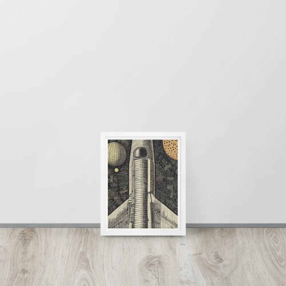 Voyage to the Unknown | Canvas with White Frame | 8″×10″