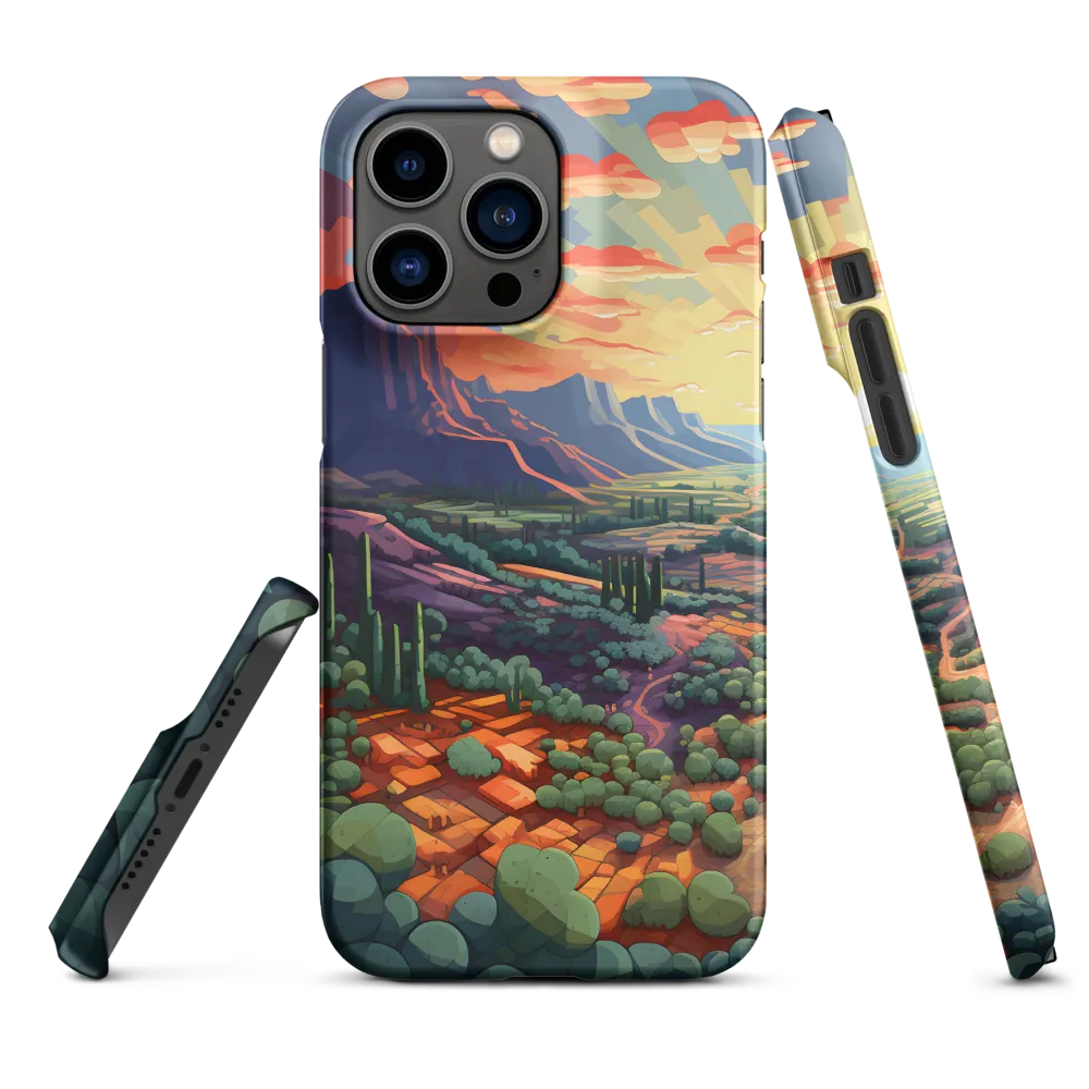 Desert Serenity at Dusk | Phone Case |  14 Pro Max | Snap Case | Matte