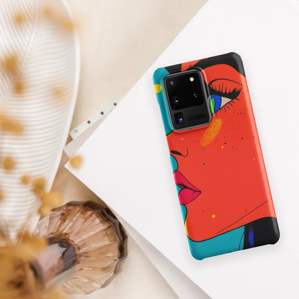 Vibrant Feminine Profile in Pop Art