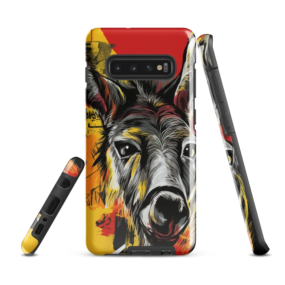 Playful Kangaroo Unleashed | Phone Case |  S10 Plus | Tough Case | Glossy