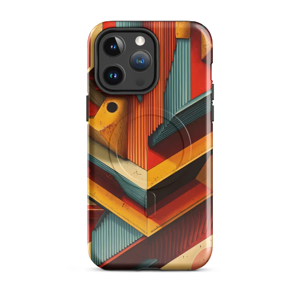 Geometric Harmony | Phone Case |  14 Pro Max | MagSafe® Tough Case | Glossy