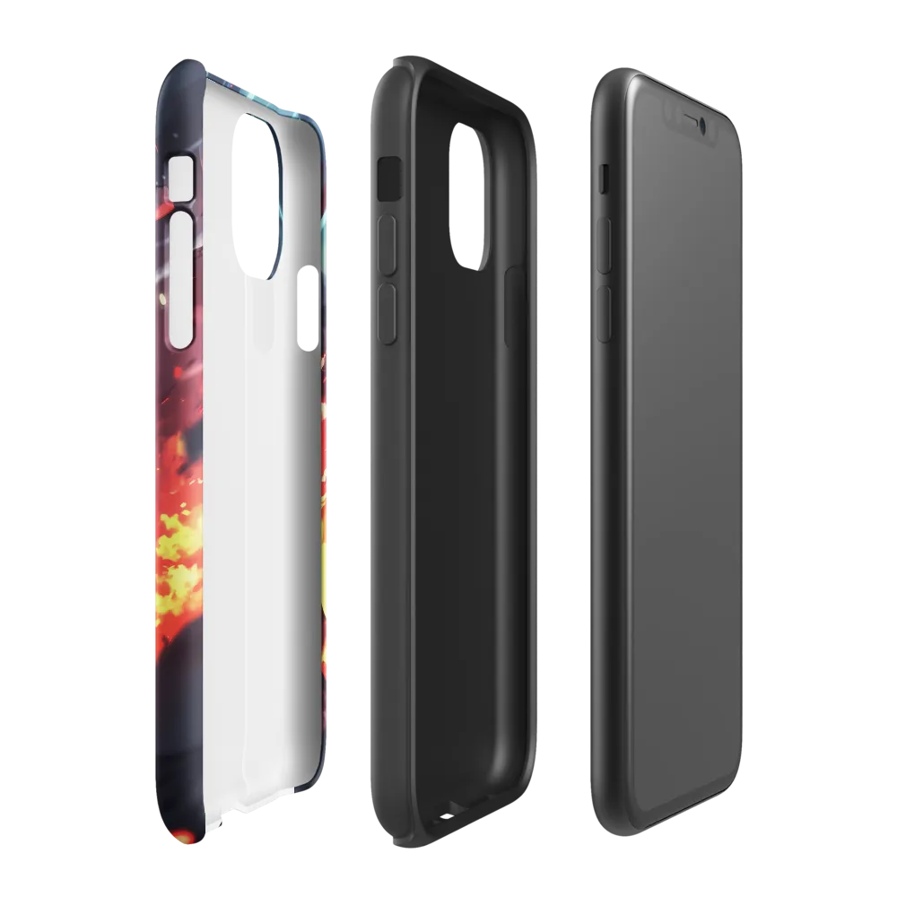 Astronaut Amidst Chaos | Phone Case |  11 | Tough Case | Glossy