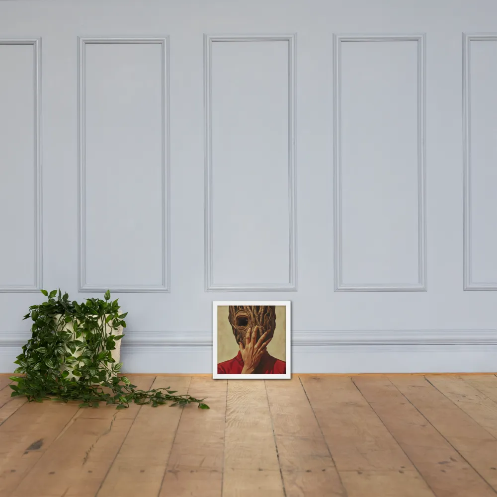 The Mask of Roots | Poster with White Frame | 12″×12″