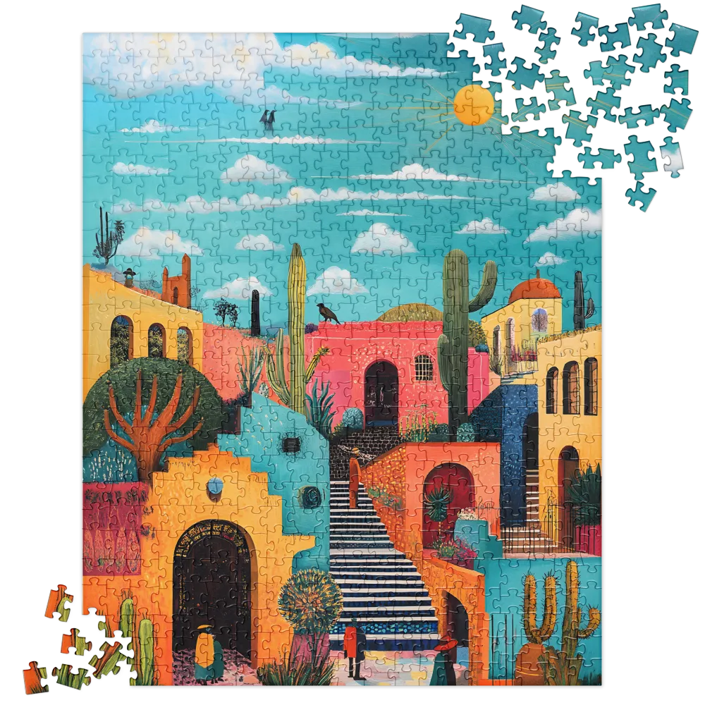 Colorful Architectural Harmony | Jigsaw Puzzle | 520 pieces