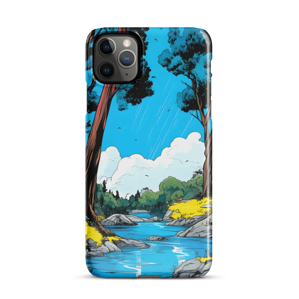 Tranquil River in a Comic Landscape | Phone Case |  11 Pro Max | Snap Case | Glossy