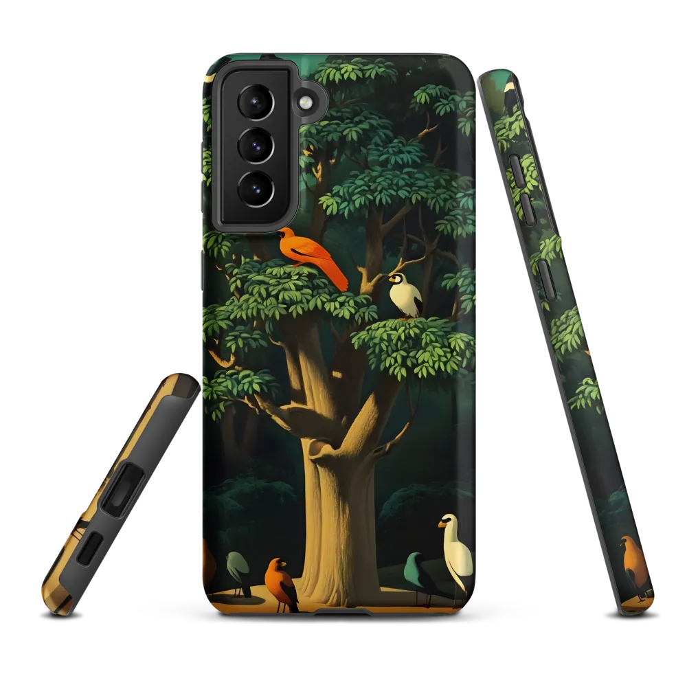 Harmony in Color: A Surreal Bird Symphony
