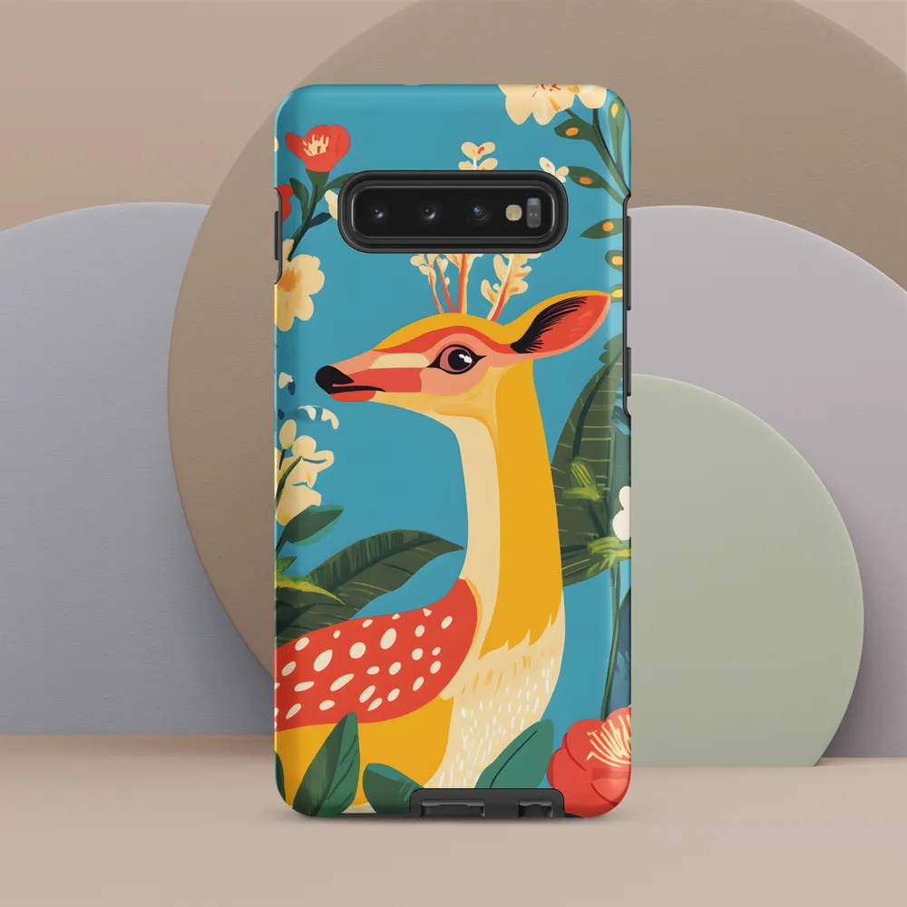 Serene Majesty: A Vibrant Deer Amidst Flora