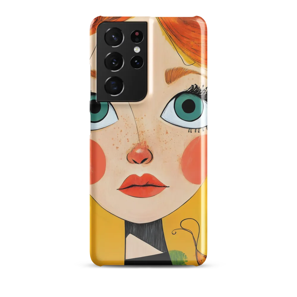 Whimsical Portrait of a Girl | Phone Case |  S21 Ultra | Snap Case | Glossy