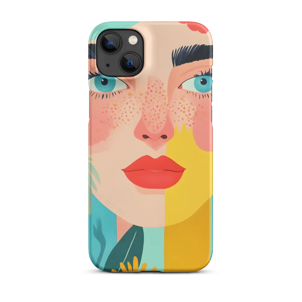 Floral Serenity: A Modern Portrait