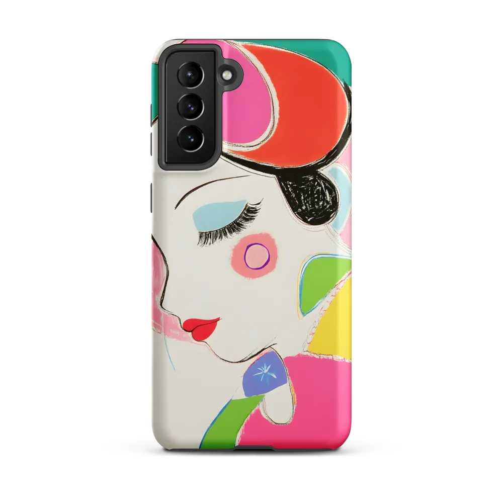 Whimsical Portrait in Colorful Abstraction