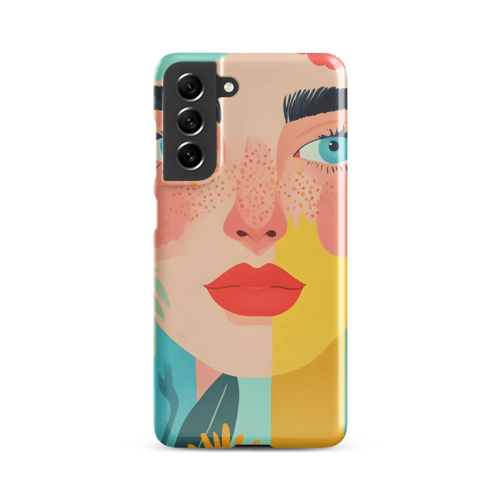 Floral Serenity: A Modern Portrait