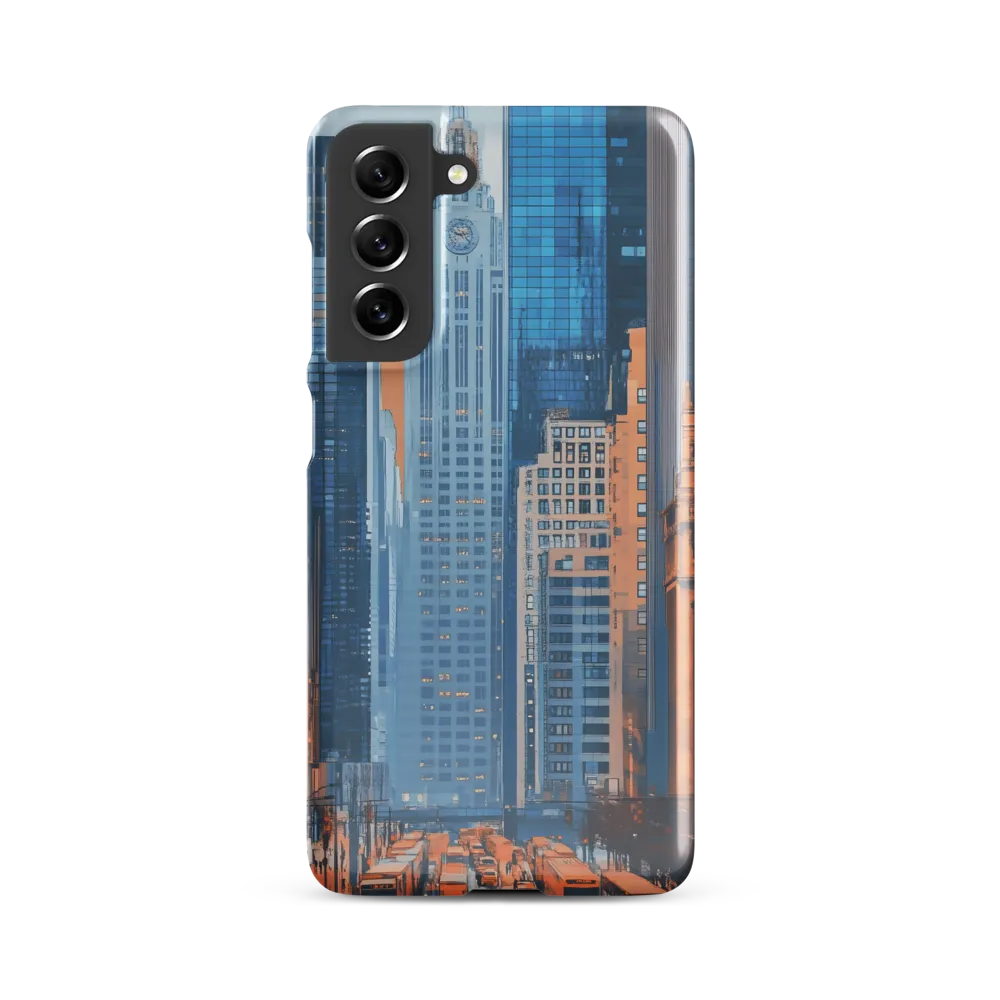 Urban Symphony in Blue and Orange