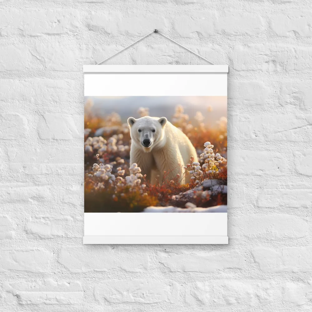 Harmony in the Frozen Wilderness | Poster With White Wood Hanger | 16″×20″