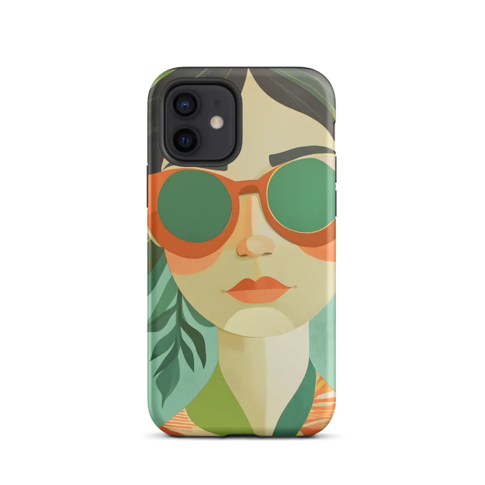 Bold Serenity: A Modern Portrait | Phone Case |  12 | Tough Case | Matte