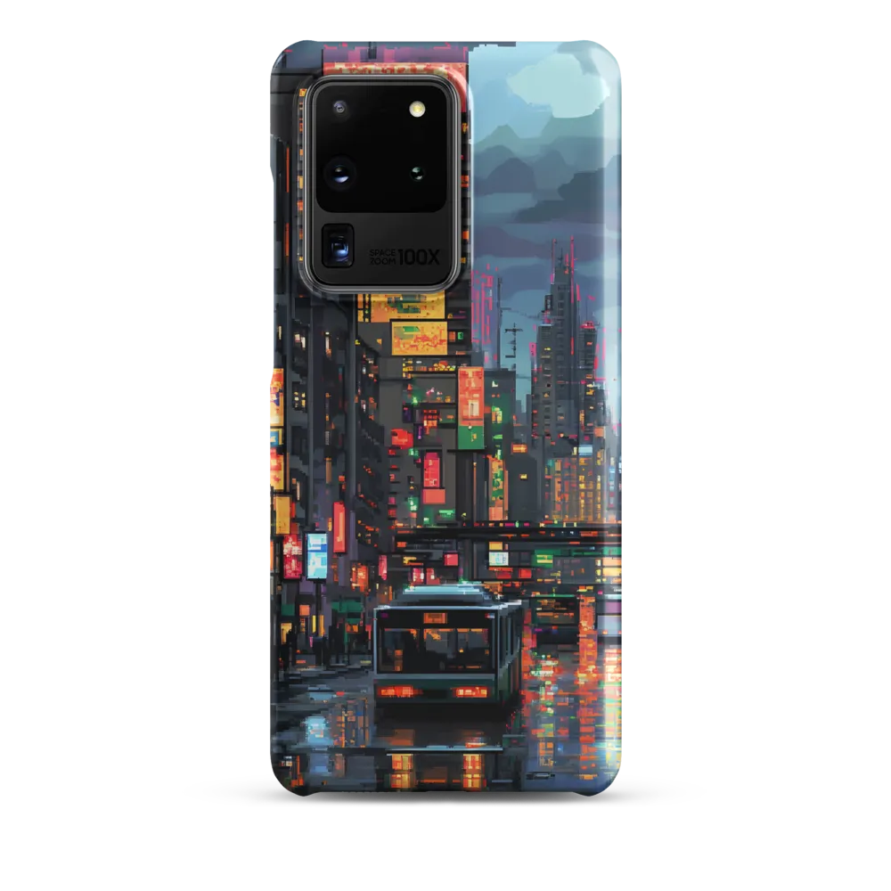 Neon Dreams: A Pixelated Urban Night